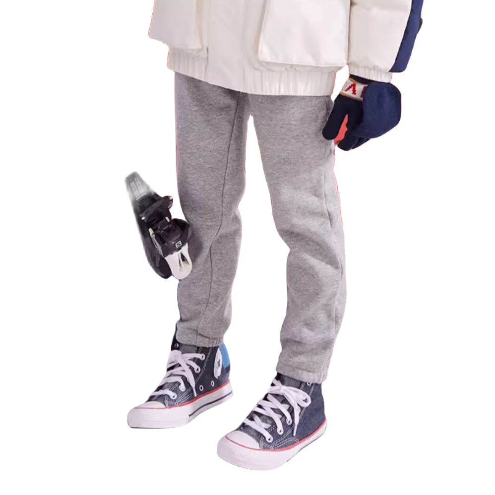 推荐商品：Converse/匡威童装 中腰抽绳直筒休闲长裤 女大童 CV2342153GS-001 岩岭灰/女款