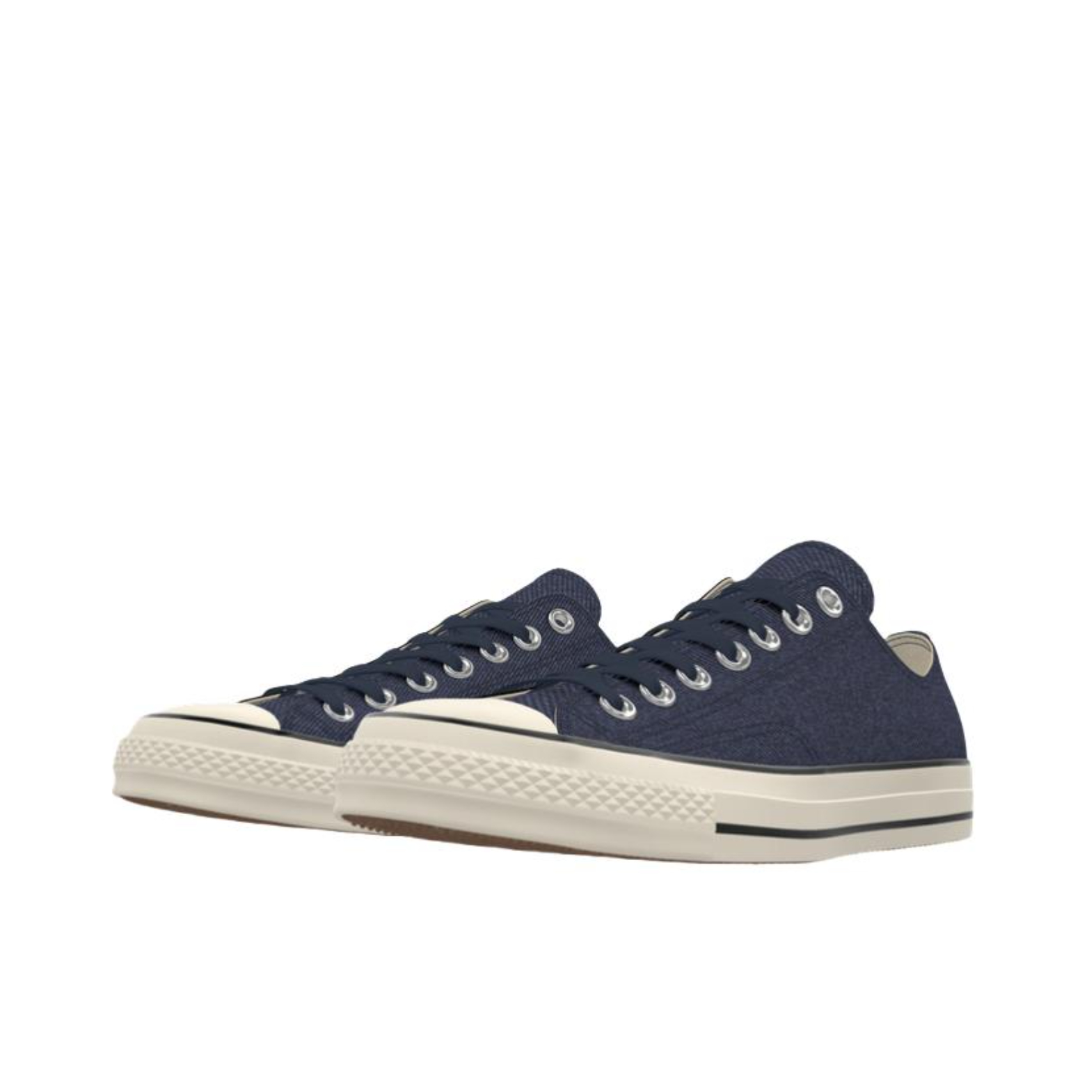 推荐商品：【定制球鞋】 Converse/匡威 1970s 帆布鞋 防滑耐磨减震高帮平跟复古百搭潮流增高 靛蓝牛仔/蓝色