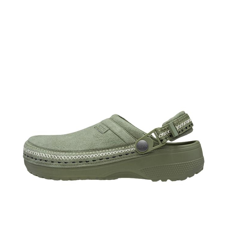 推荐商品：Crocs/卡骆驰 Classic Series 凉鞋 经典轻走仿麂皮 货舱绿色