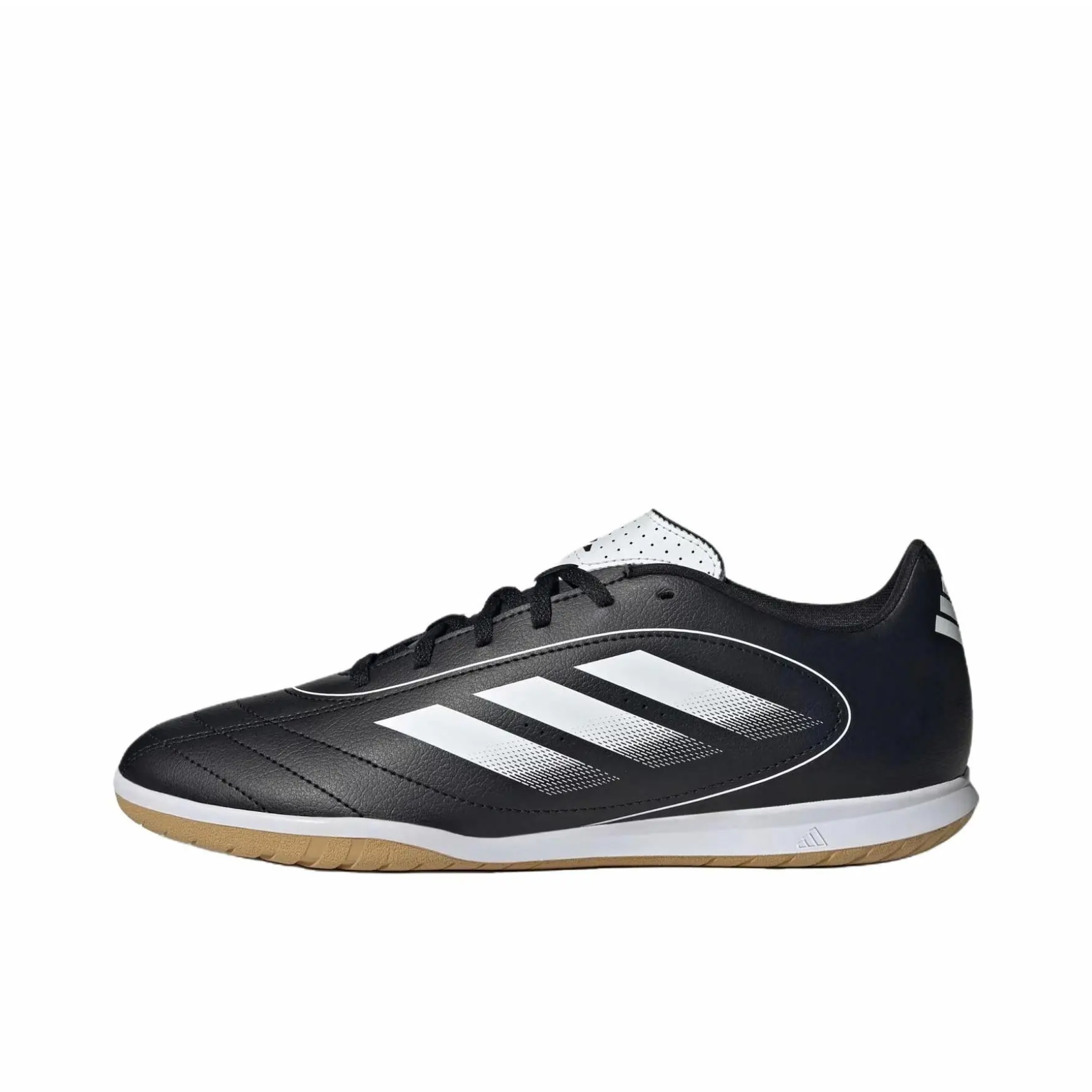 推荐商品：adidas Goletto 9 IN 平底 室内 足球鞋 黑色/白色