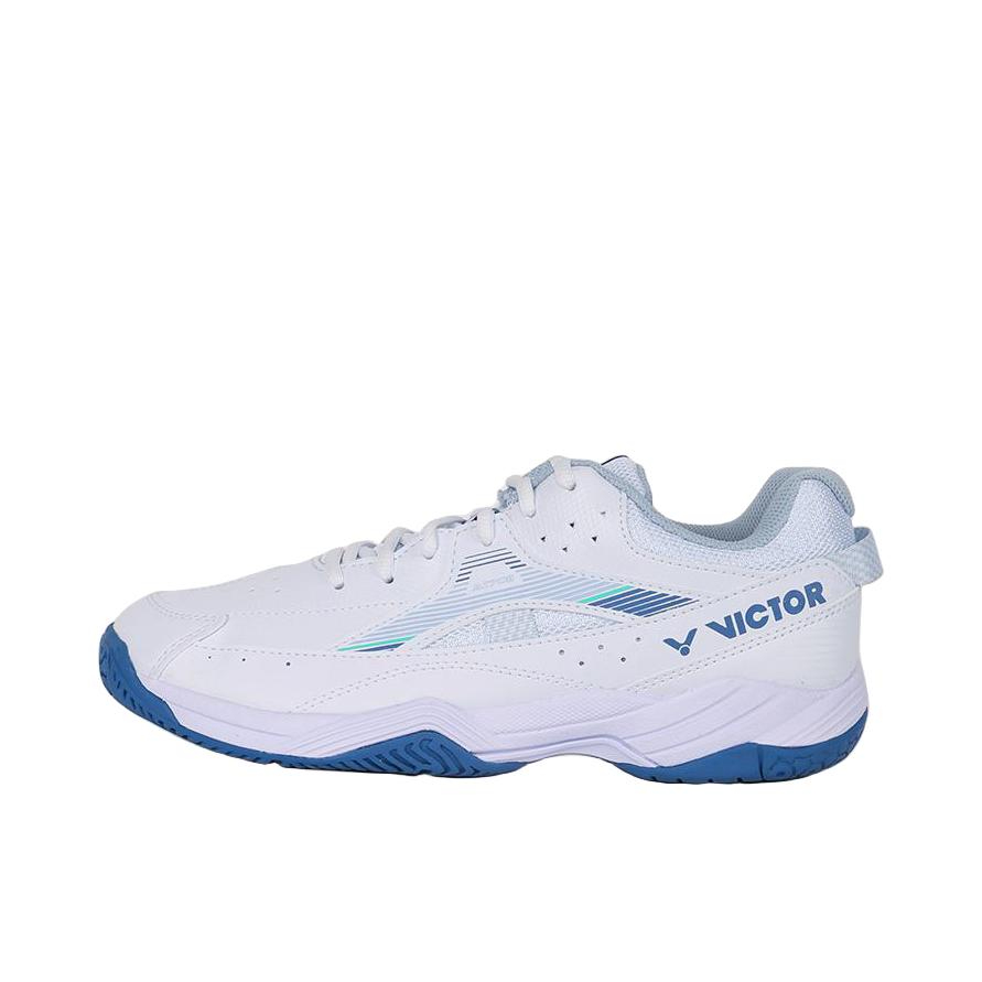推荐商品：VICTOR/威克多  全面类A170 II  入门级 减震耐磨 防滑 运动 稳固 抗扭  羽毛球鞋 白色/蓝色