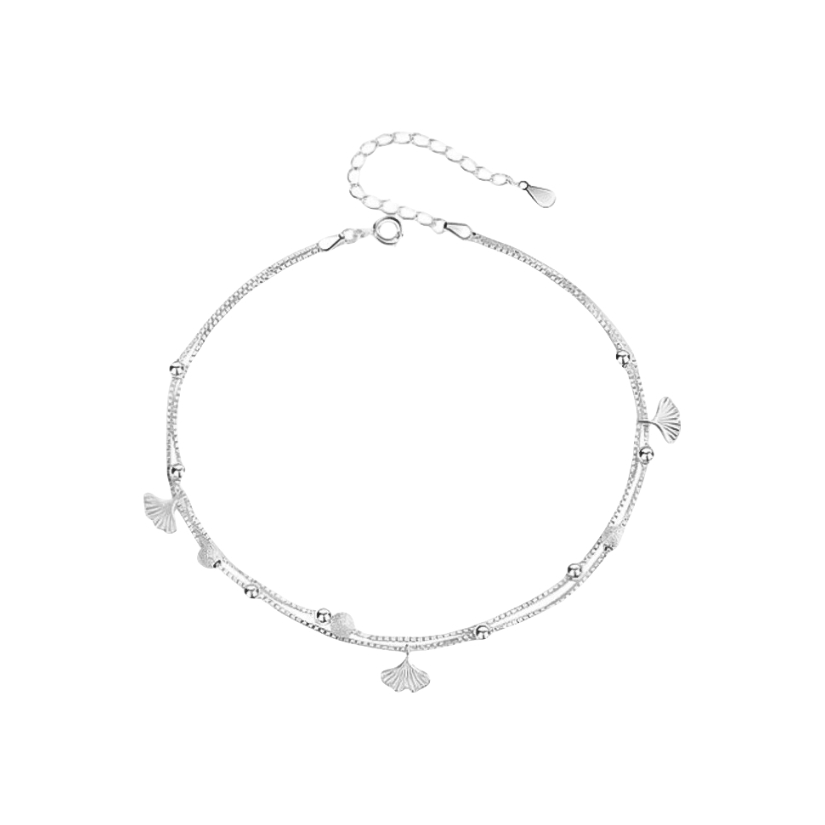 推荐商品：中国黄金 三生有杏S925银脚链