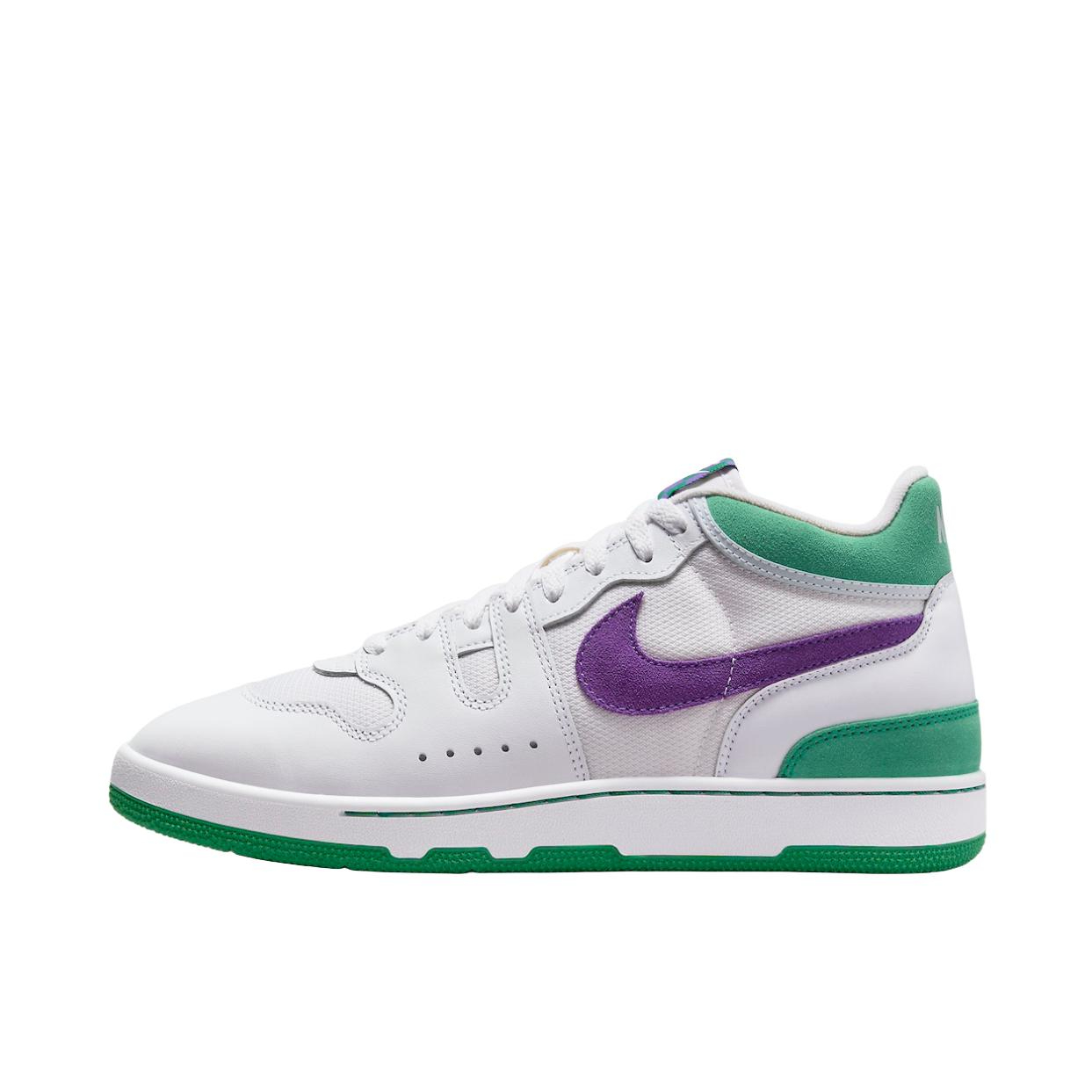 推荐商品：Nike Mac Attack 复古休闲 防滑耐磨 透气百搭 支撑轻便 板鞋 白色/绿色/紫色