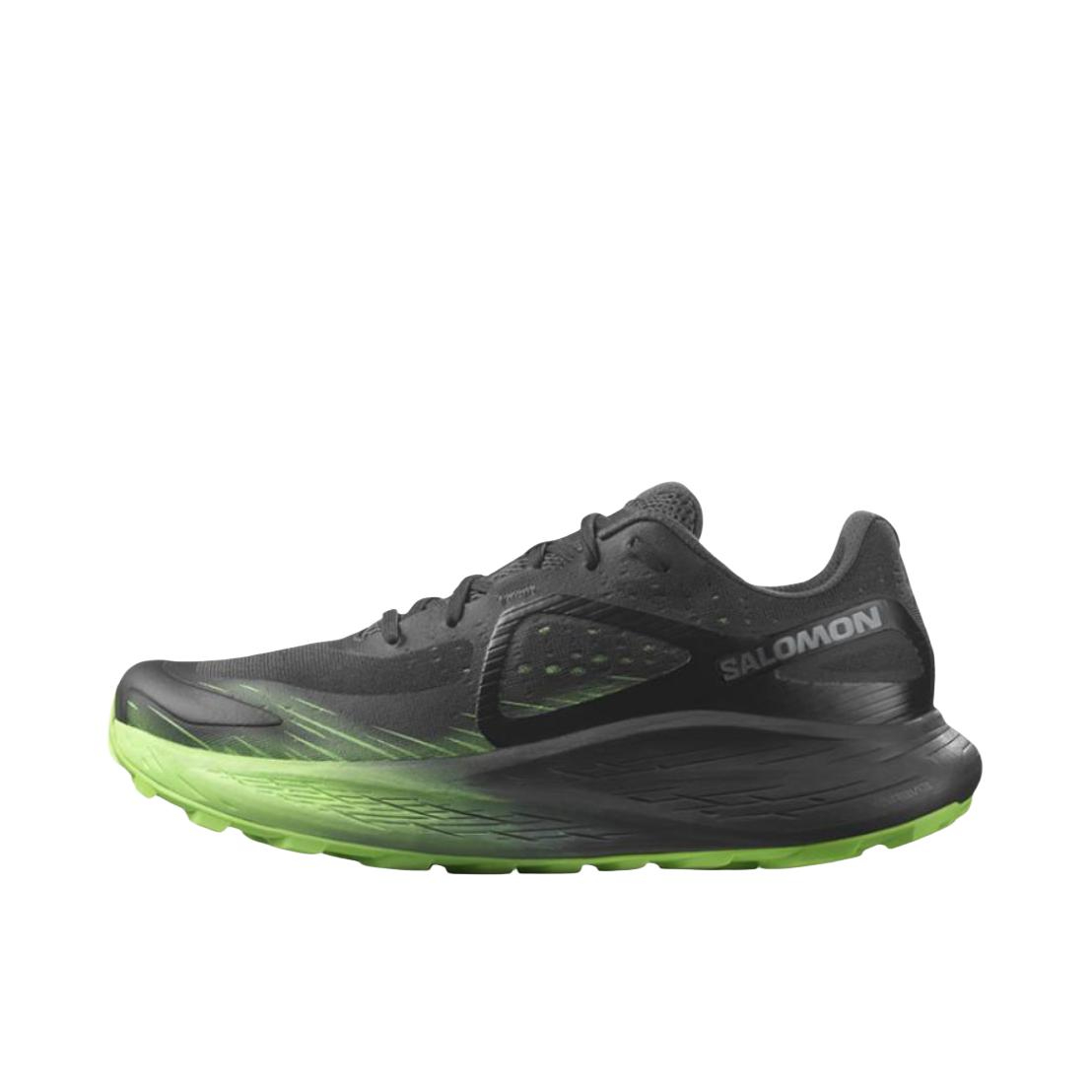 推荐商品：Salomon/萨洛蒙 Glide Max TR 减震回弹 防滑耐磨 网布透气 休闲运动 抓地 全地形 织物 慢跑 越野 跑鞋 黑色/浅绿色