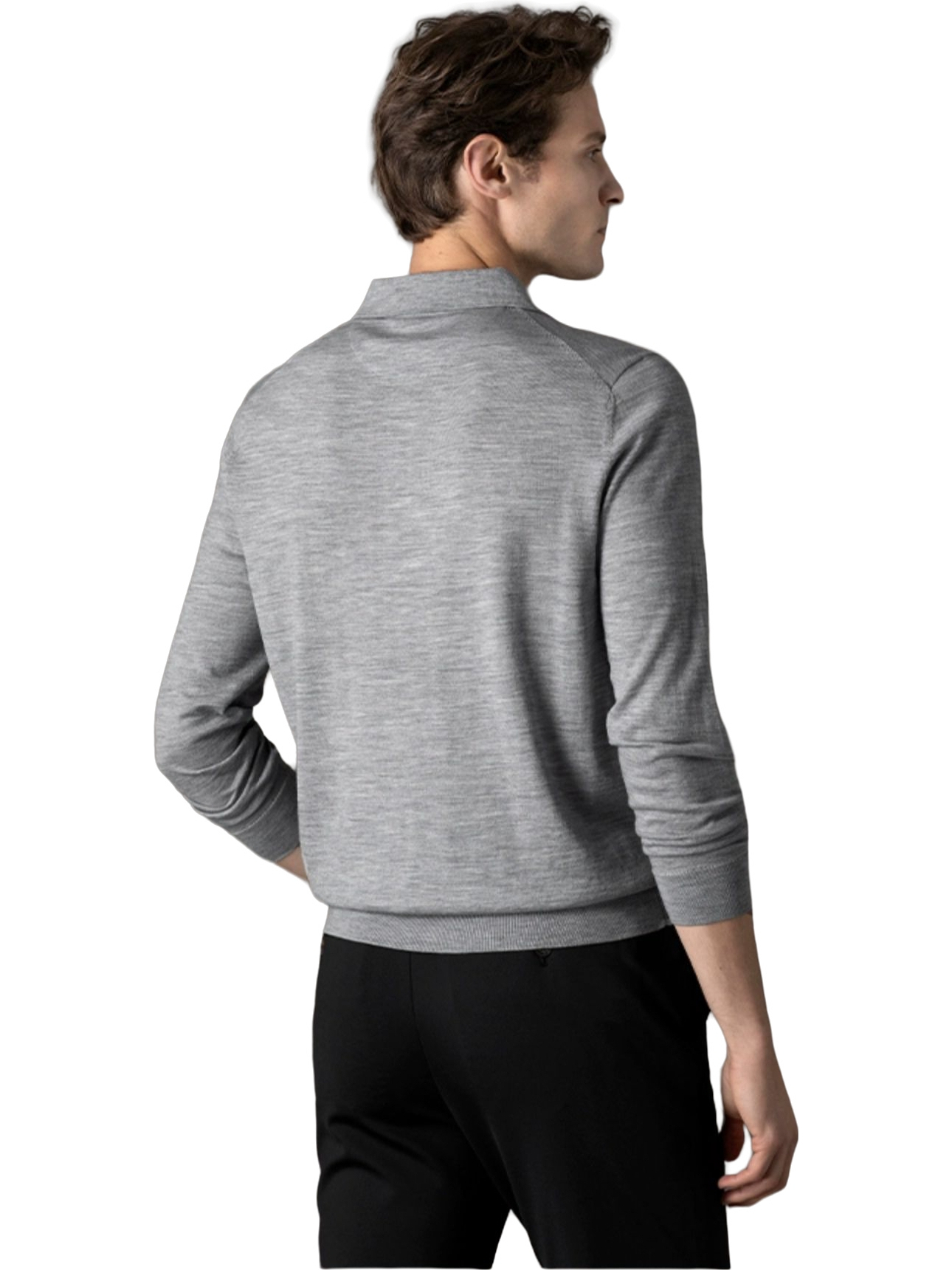 推荐商品：GORNIA/格罗尼雅  纯羊毛纯色长袖毛衣 GBW88381001 淡灰