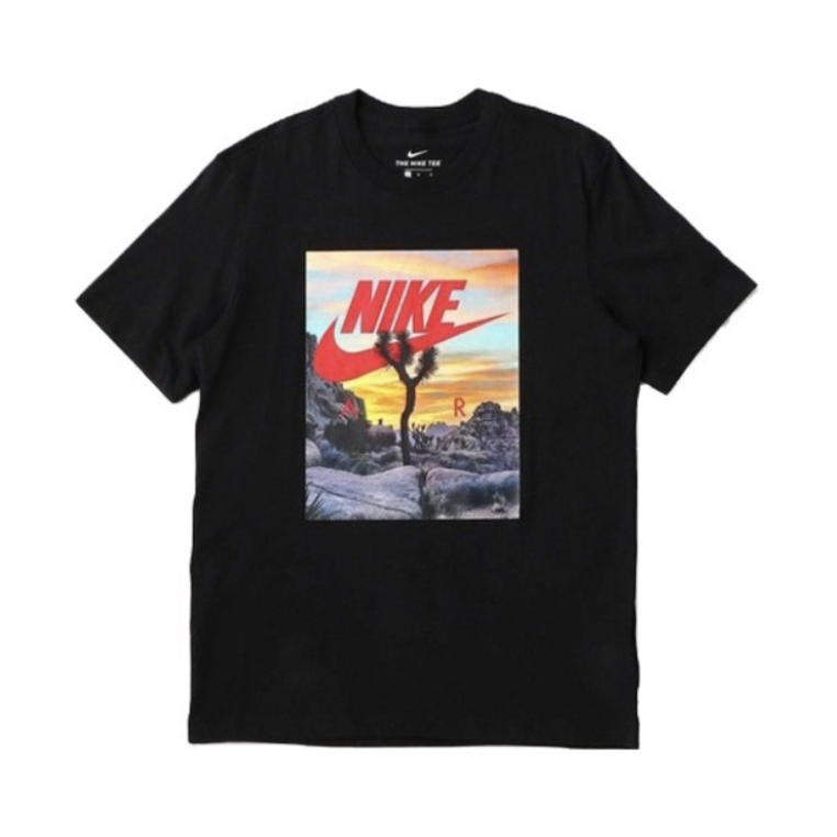 Nike 落日风情透气运动圆领印花短袖T恤 DH0053