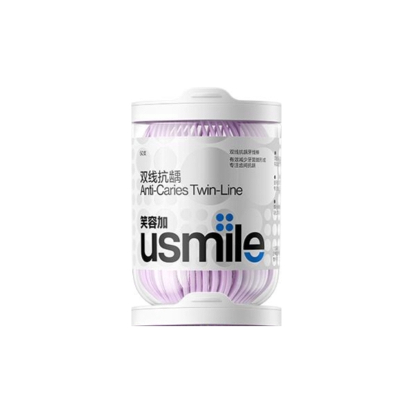 推荐商品：usmile 抗龋防蛀牙线 小海马薄荷味双线便携式