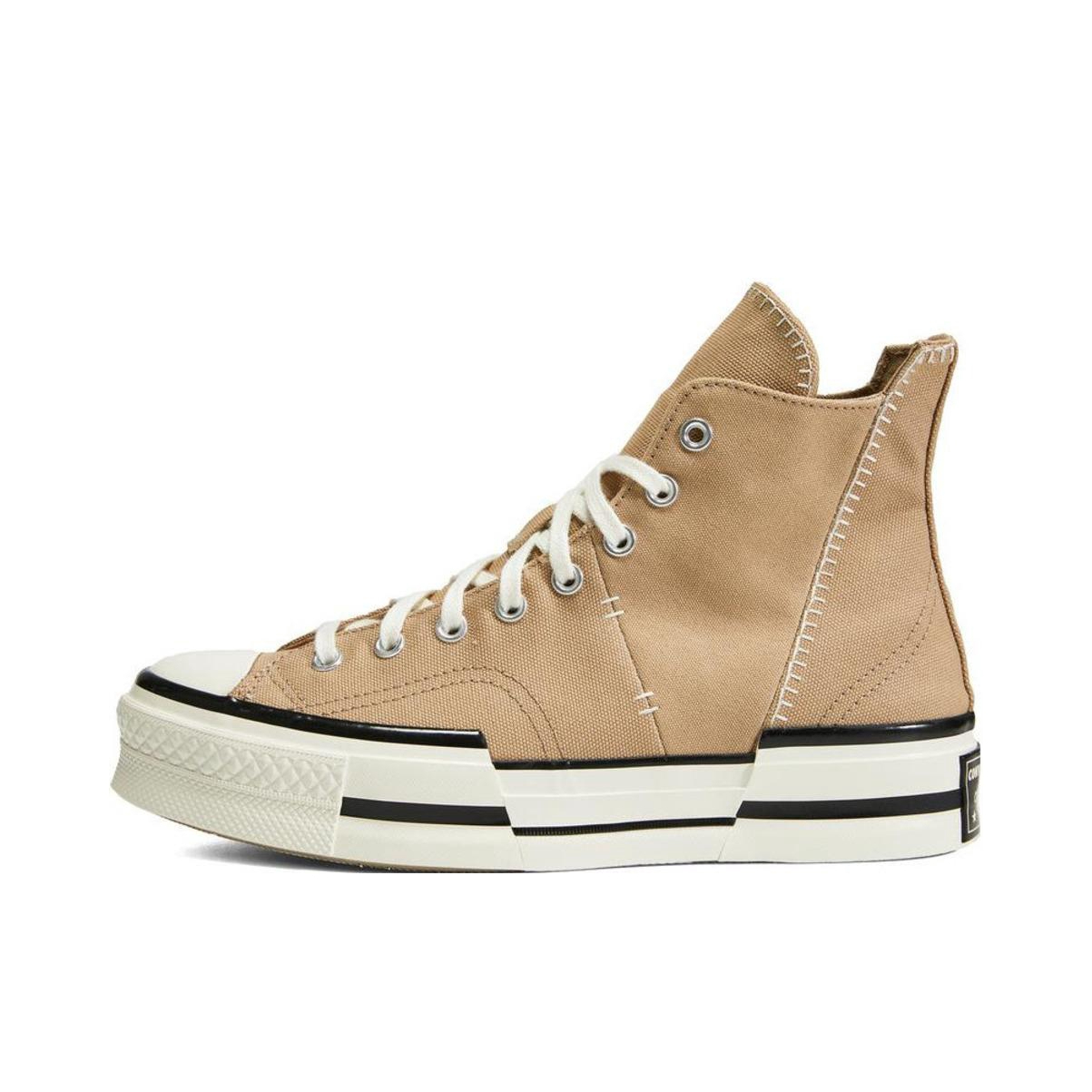 推荐商品：Converse/匡威 Chuck 70 Plus 帆布鞋 防滑耐磨舒适透气百搭潮流时尚简约解构 褐色/白色/黑色