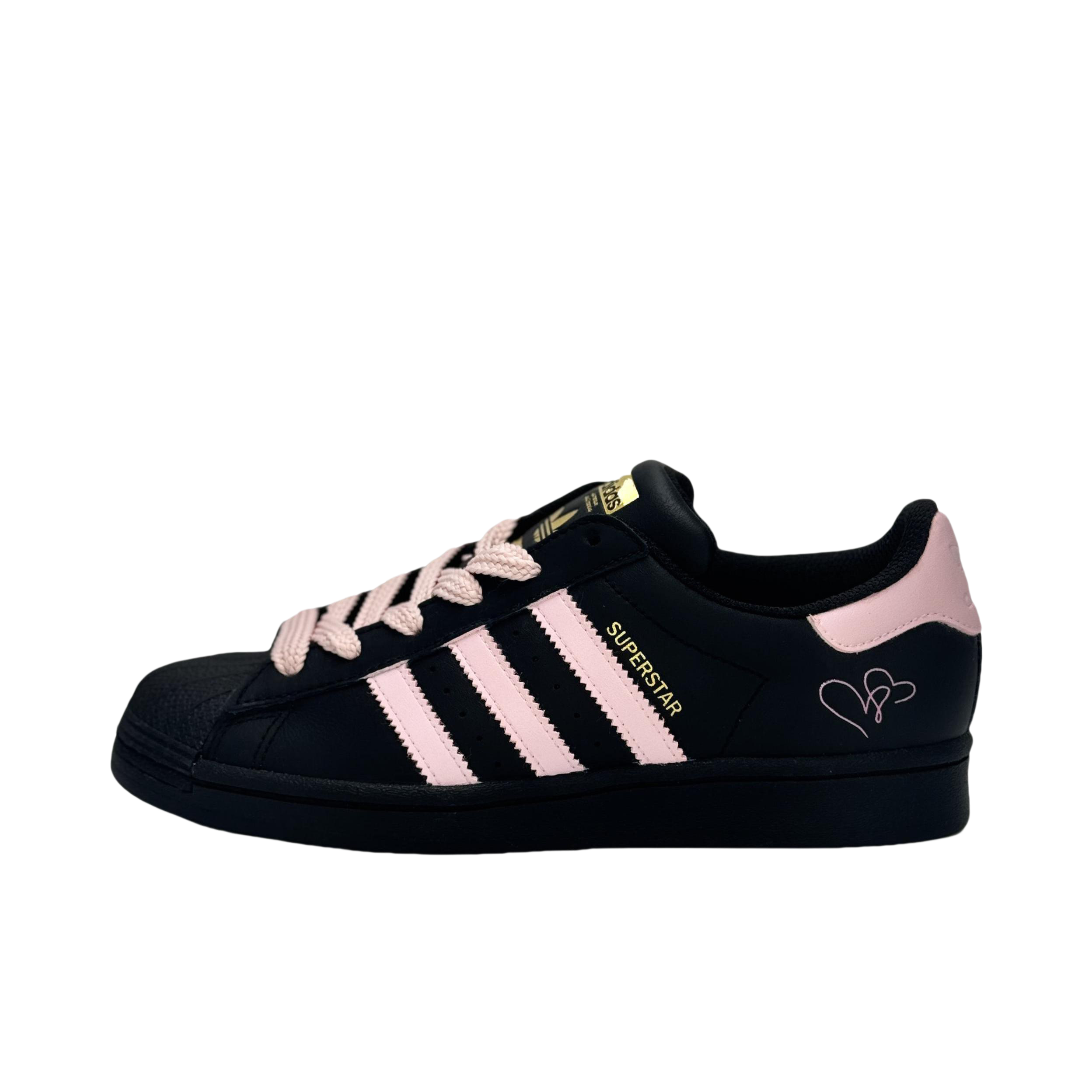 推荐商品：【定制球鞋】 adidas Originals Superstar 板鞋 防踢减震防滑耐磨百搭潮流时尚合成革贝壳头 少女心思