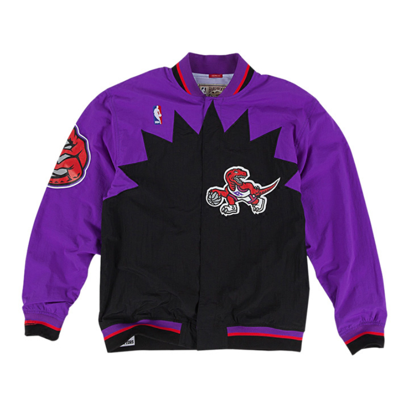 NBA 胶囊系列AU篮球热身出场球员版涤纶棒球领单排扣夹克 6056-300-92CBU-RED