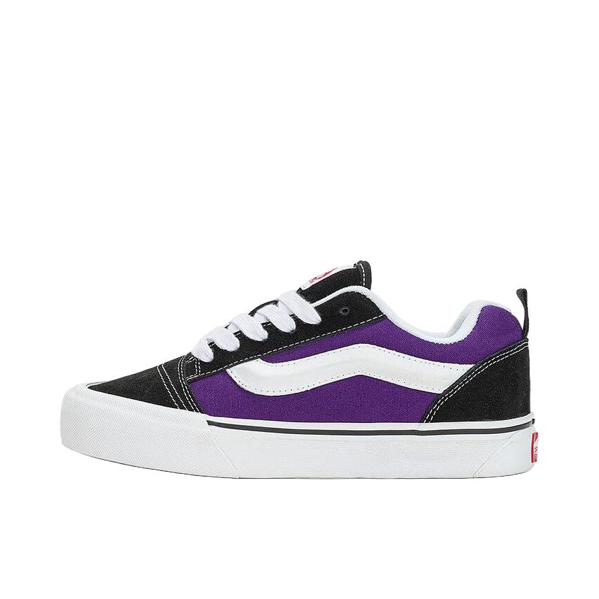 推荐商品：Vans/范斯 Knu-Skool 板鞋 面包鞋 滑板鞋 复古美式时尚防水支撑贴合圆头 黑色/紫色