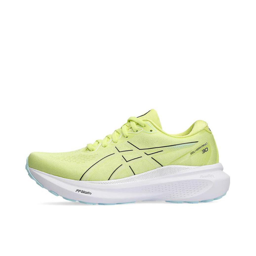 推荐商品：Asics/亚瑟士 Gel-Kayano 30 跑鞋 舒适透气轻便稳定足弓支撑防滑耐磨缓震轻量回弹慢跑圆头 黄色