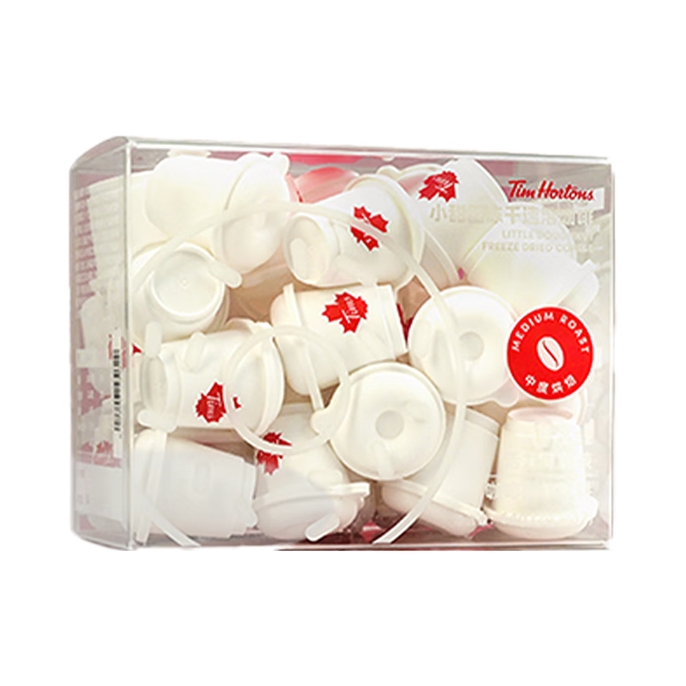 推荐商品：Tim Hortons 小甜圈冻干咖啡活力月度装 固体饮料 64g 盒装 速溶美式意式冷萃 中度烘焙