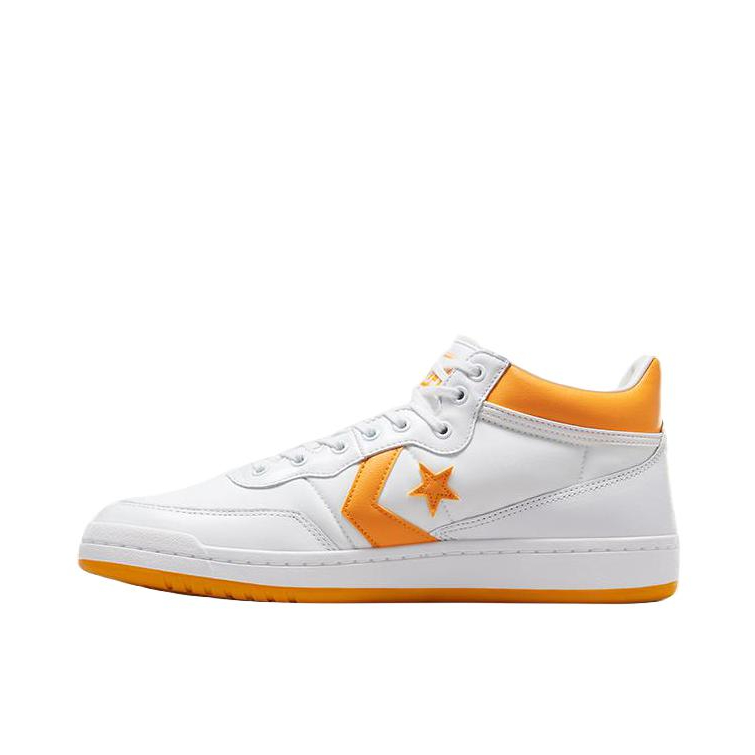 推荐商品：Converse/匡威 Fastbreak 83 圆头 时尚复古 休闲 减震回弹 防滑耐磨 轻便 滑板鞋 白色/黄色