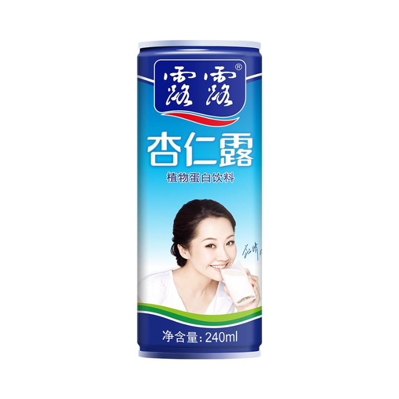 推荐商品：露露 杏仁露 植物奶蛋白饮料 罐装 杏仁奶 240ml