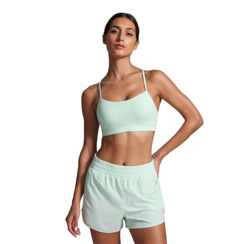 推荐商品：CrzYoga 透气U型低度支撑运动内衣 女装 H165G 薄荷时刻