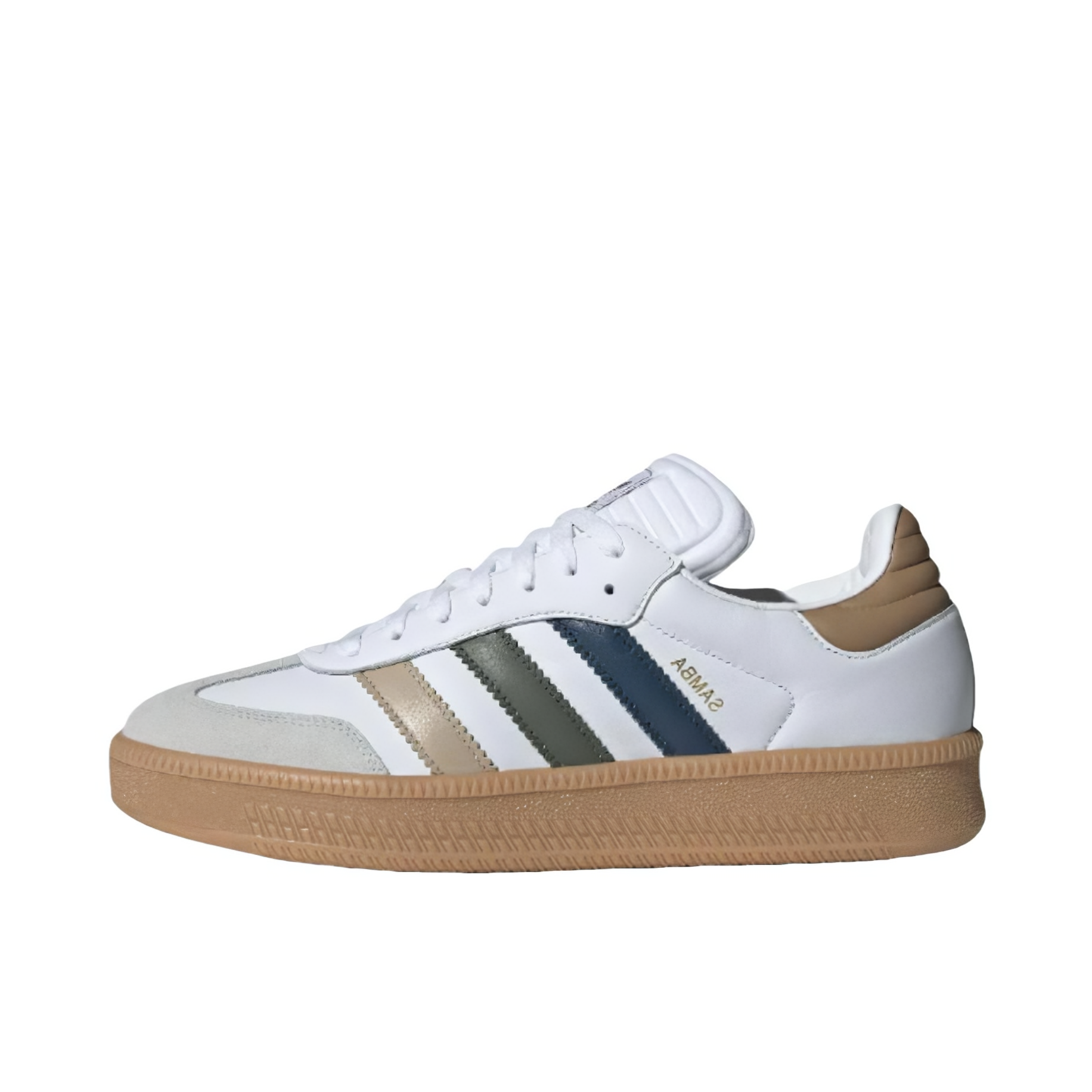 推荐商品：adidas Originals Samba XLG 板鞋 T头鞋 减震轻便防滑耐磨舒适百搭简约薄底 白色/土棕褐/浅灰色