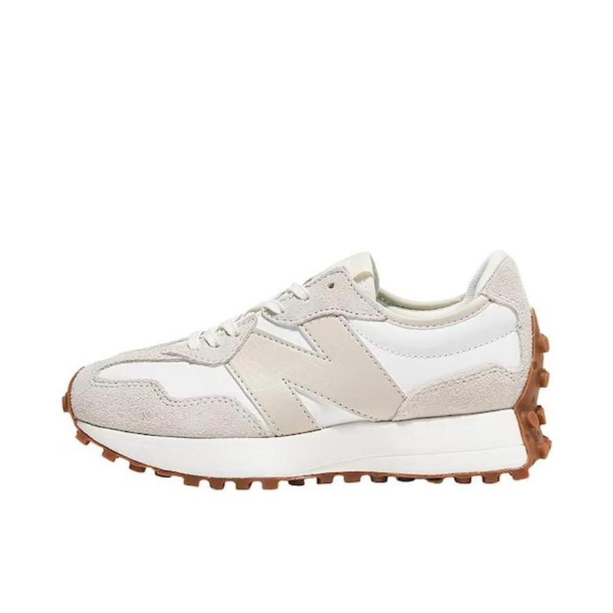 推荐商品：【IU同款】 New Balance 327 跑鞋 舒适复古防滑耐磨休闲透气减震拼接运动防水织物慢跑圆头 女款/白色