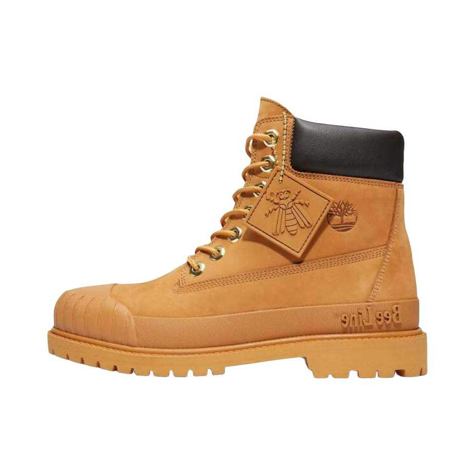 推荐商品：Timberland/添柏岚 Bee Line 高帮 防水 舒适耐磨 百搭 马丁靴 Bee Line联名/姜黄色