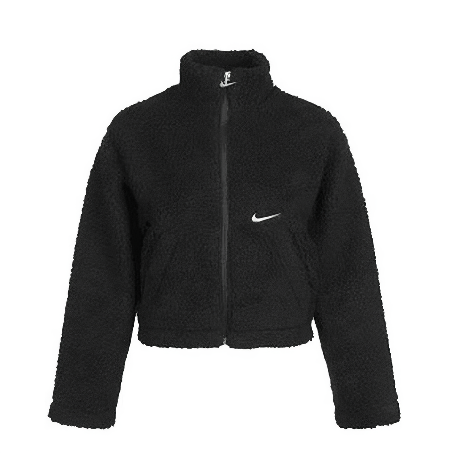 Nike 女装 SPORTSWEAR SWOOSH 宽松刺绣防风保暖羊羔绒柔软立领夹克 DM1764