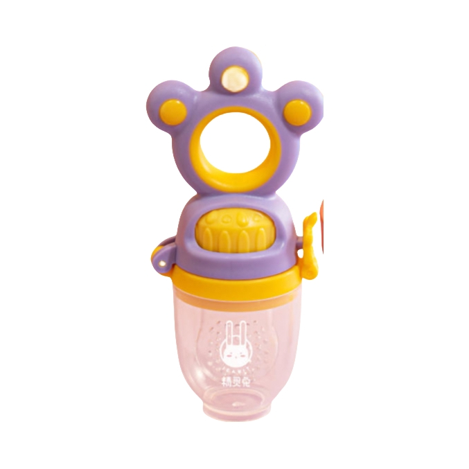 推荐商品：精灵兔 婴儿咬咬袋吃水果辅食器磨牙棒玩乐果蔬奶嘴宝宝硅胶牙胶