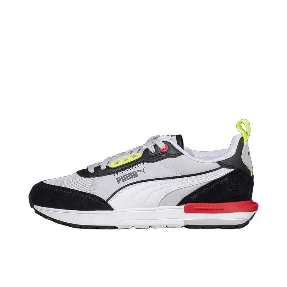 推荐商品：Puma/彪马 R22 运动休闲鞋 拼接复古时尚舒适耐磨轻便透气缓震抓地 白色/黑色