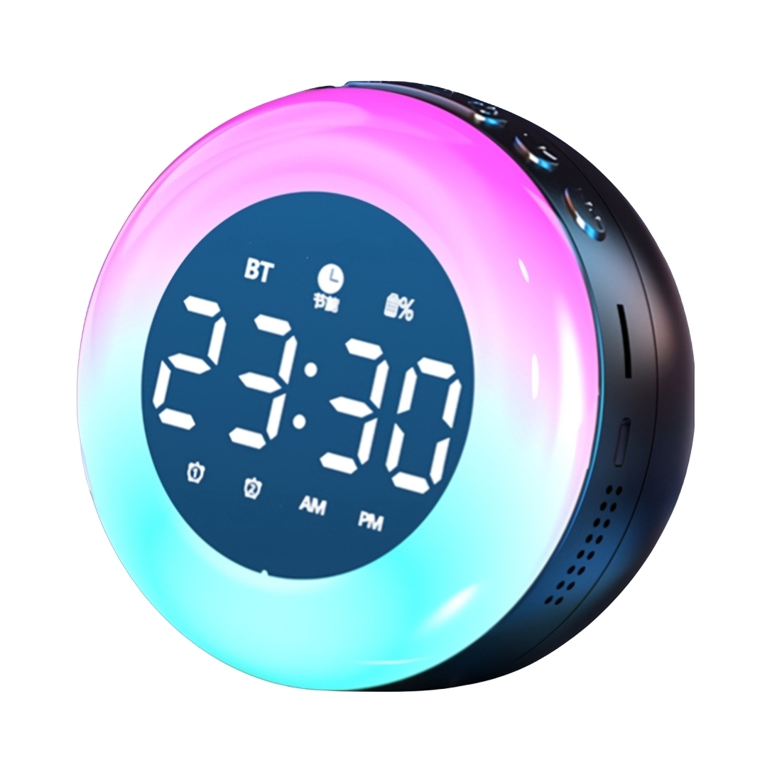 推荐商品：mogolala K6 桌面无线蓝牙音箱 智能时钟 带夜光