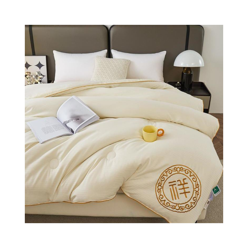 推荐商品：静悠 A类 抗菌款 全棉被面 100%桑蚕丝 子母被