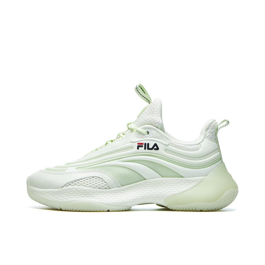 推荐商品：FILA/斐乐 Fusion Ray 潮流复古 防滑耐磨 运动休闲鞋 男款/奶油黄绿
