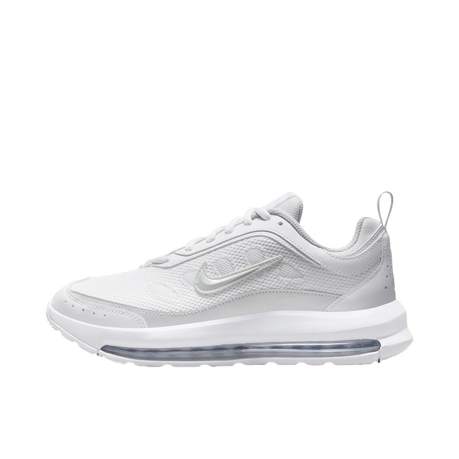 推荐商品：Nike Air Max AP 跑鞋 减震回弹防滑耐磨轻便透气复古百搭织物合成革气垫圆头 银色/白色