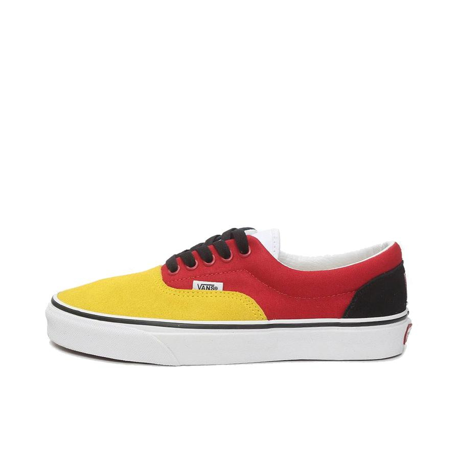 推荐商品：Vans/范斯 Era Lx Comfycusra 轻便 复古 帆布鞋 Yello/FireBrick/Navy 红黄拼接