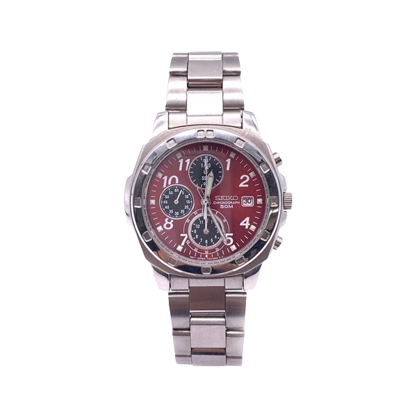 推荐商品：Seiko/精工 不锈钢表带50米防水日韩石英男士手表