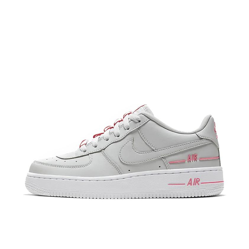推荐商品：Nike Air Force 1 空军一号 板鞋 轻便舒适百搭耐磨防滑复古 Grey/Pink GS/灰粉/双标