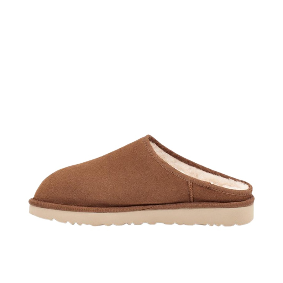 推荐商品：UGG Classic Slip-On 简约时尚 包头防磨 保暖 冬季拖鞋 棕色