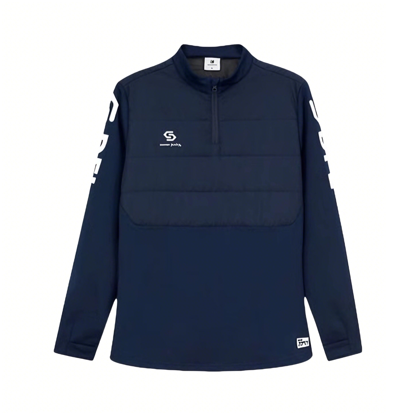 推荐商品：soccerjunky/足球狗 拼接撞色吸湿排汗半拉链立领足球服 CP22881 藏蓝