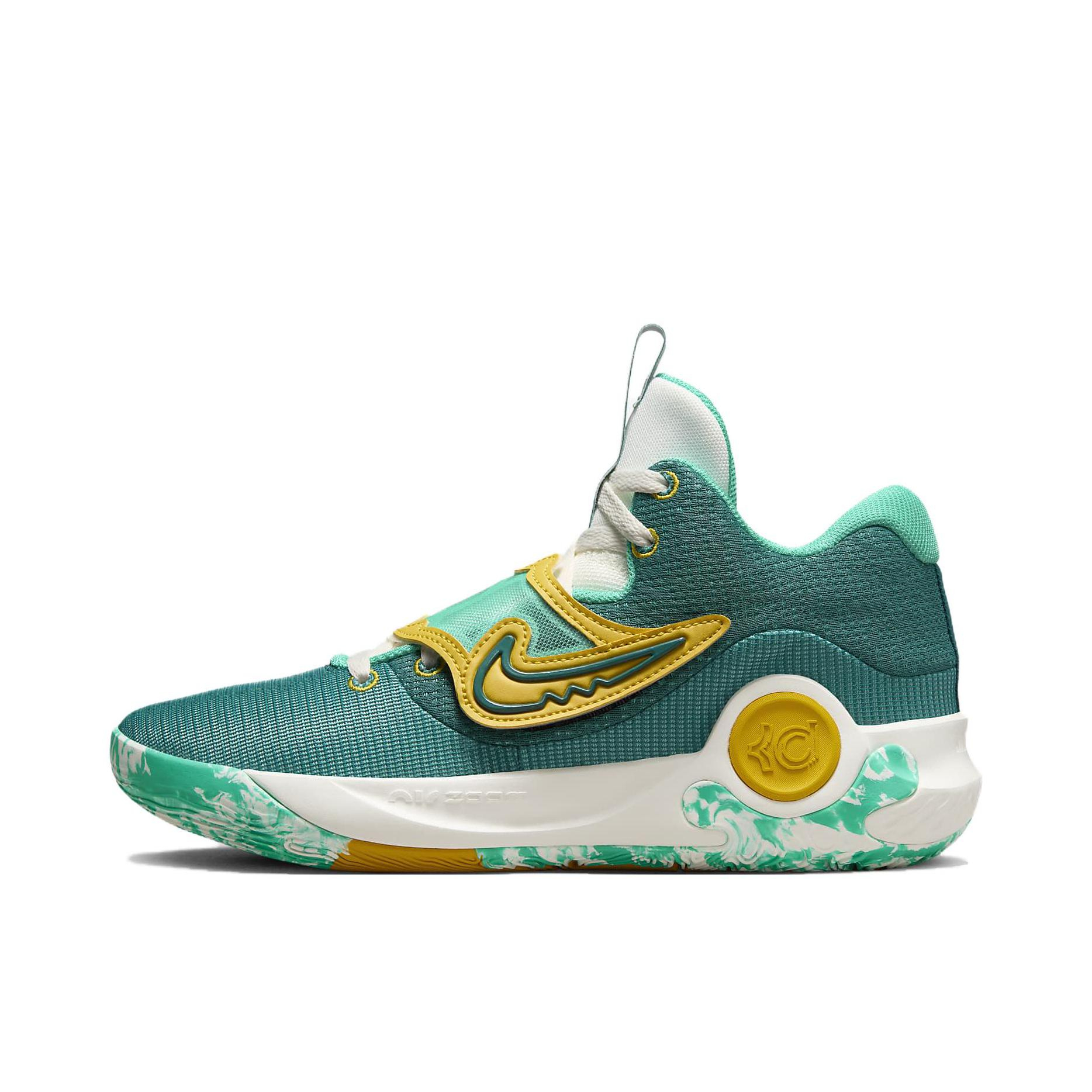 推荐商品：Nike KD Trey 5 X 杜兰特 篮球鞋 缓震透气防滑耐磨圆头织物支撑实战时尚百搭 国外版/绿色/黄色