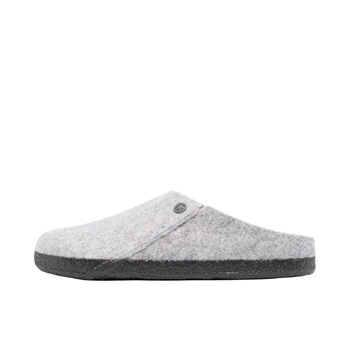 推荐商品：Birkenstock Zermatt系列 包头 绒面 圆头 防磨 软木 织物 羊毛毡 勃肯鞋 秋冬 拖鞋 灰色