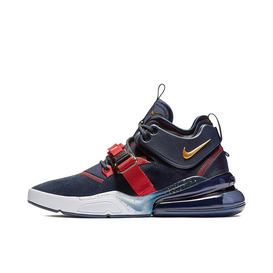 推荐商品：Nike Air Force 270 时尚百搭 舒适缓震 防滑轻便 气垫 织物 休闲鞋 Olympic 奥林匹克/蓝红
