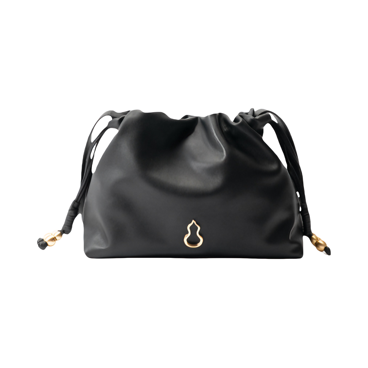 推荐商品：【董洁同款】bampo/半坡饰族 小号 如愿头层牛皮垃圾袋腋下斜挎包云朵包单肩包