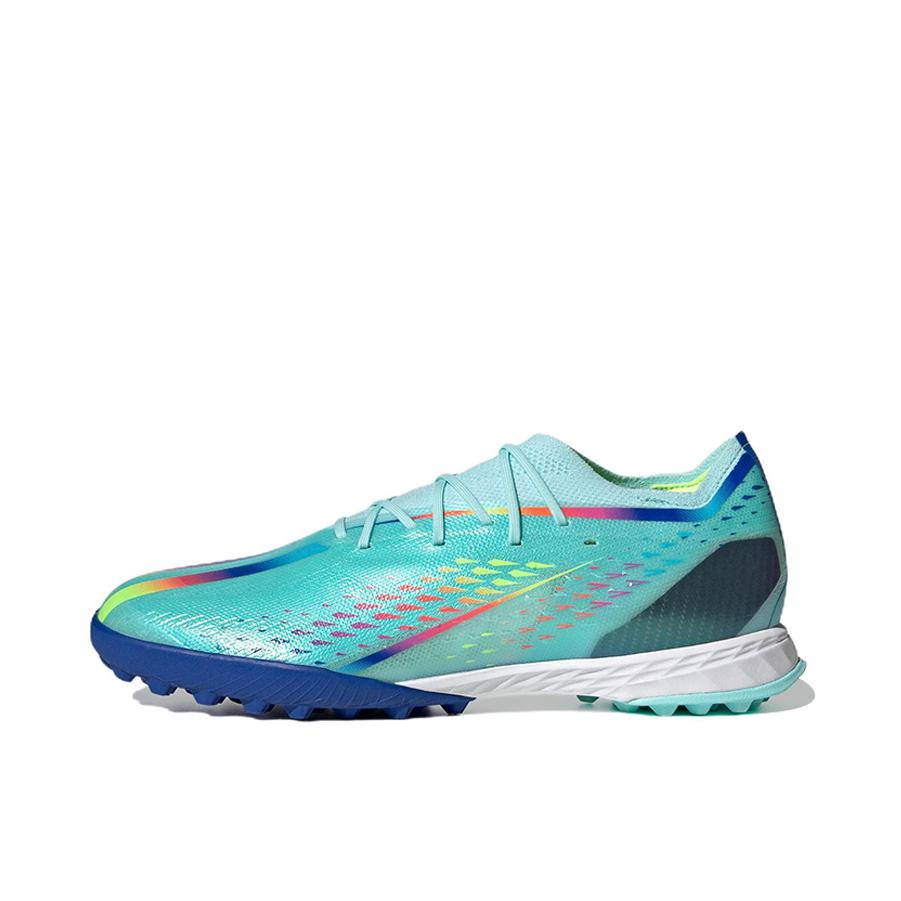 推荐商品：adidas X Speedportal.1 TF 顶级 胶质碎钉 硬草地人造草地 圆头防滑轻便 足球鞋 绿色