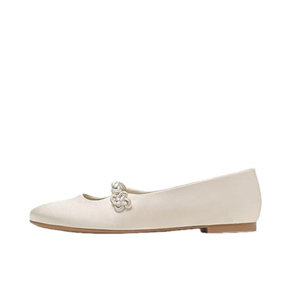 推荐商品：CHARLES&KEITH 新年系列 单鞋 缎面简约舒适 黄油色