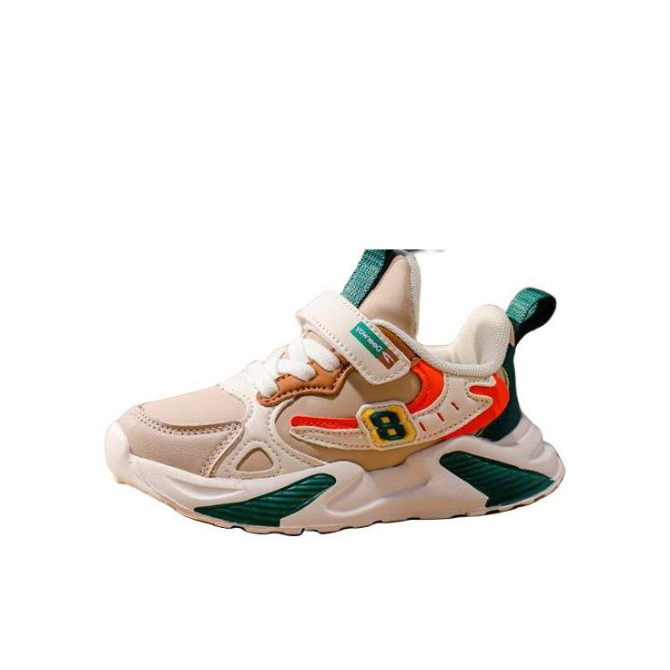 推荐商品：DEERWAY/德尔惠 透气 单网 防滑 轻便 运动鞋儿童 QL2631 大童/奶咖绿 