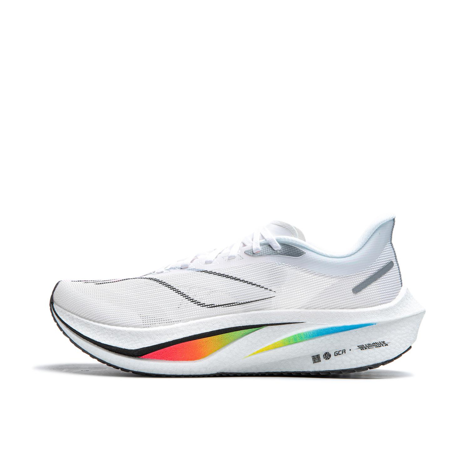 推荐商品：李宁 飞电4 Challenger 跑鞋 䨻丝轻质碳板高回弹短跑支撑防水竞速训练运动 男款/标准白