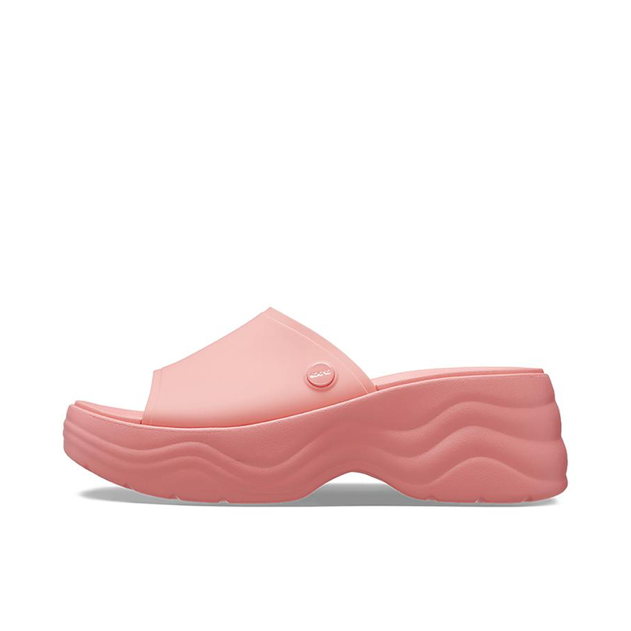 推荐商品：Crocs/卡骆驰 Skyline 天际 防滑透气 防臭 一字 耐磨运动 拖鞋 208182 番石榴粉-6UI