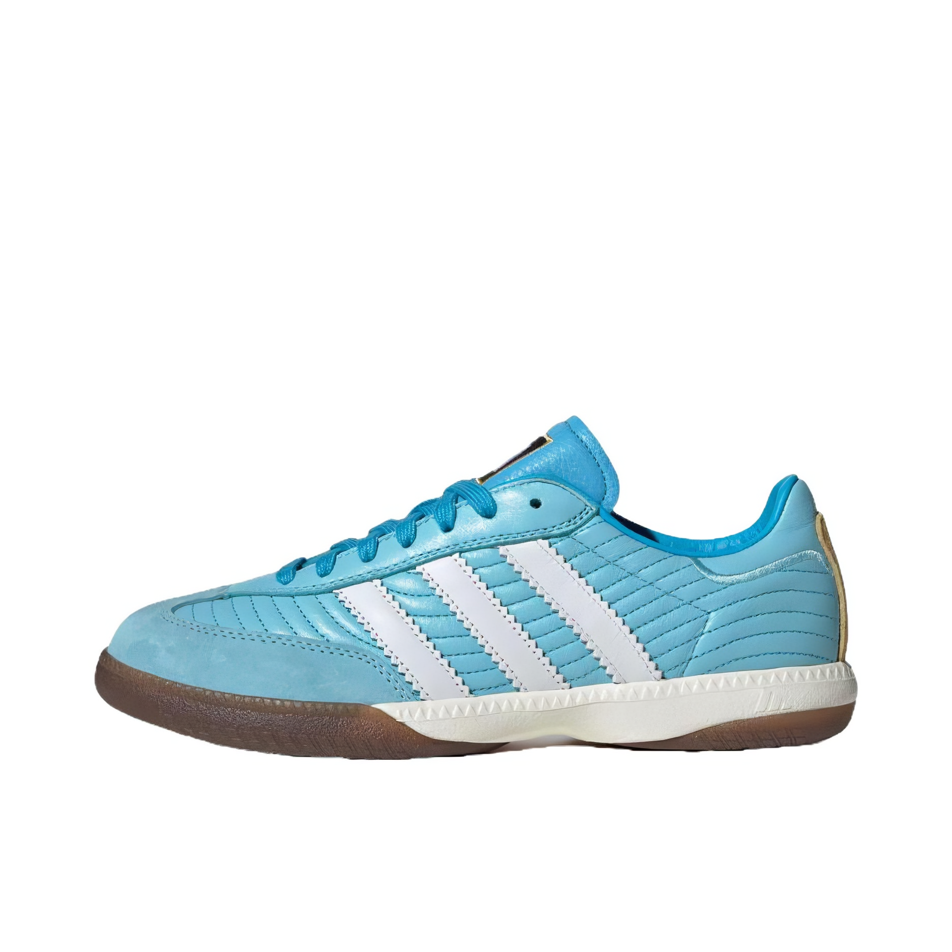 推荐商品：adidas Originals SAMBA MN T头鞋 德训鞋 板鞋 防滑耐磨低帮圆头系带薄底 NTS RADIO联名/蓝色/白色