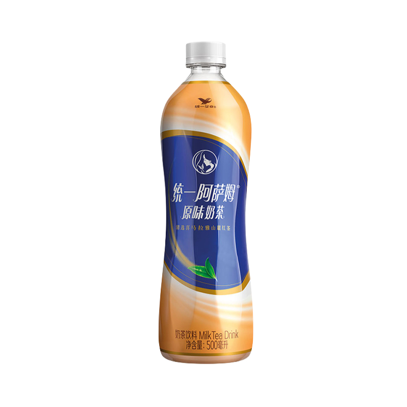 统一 阿萨姆 茶饮料 原味奶茶 500ml 瓶装 口感顺滑 500ml