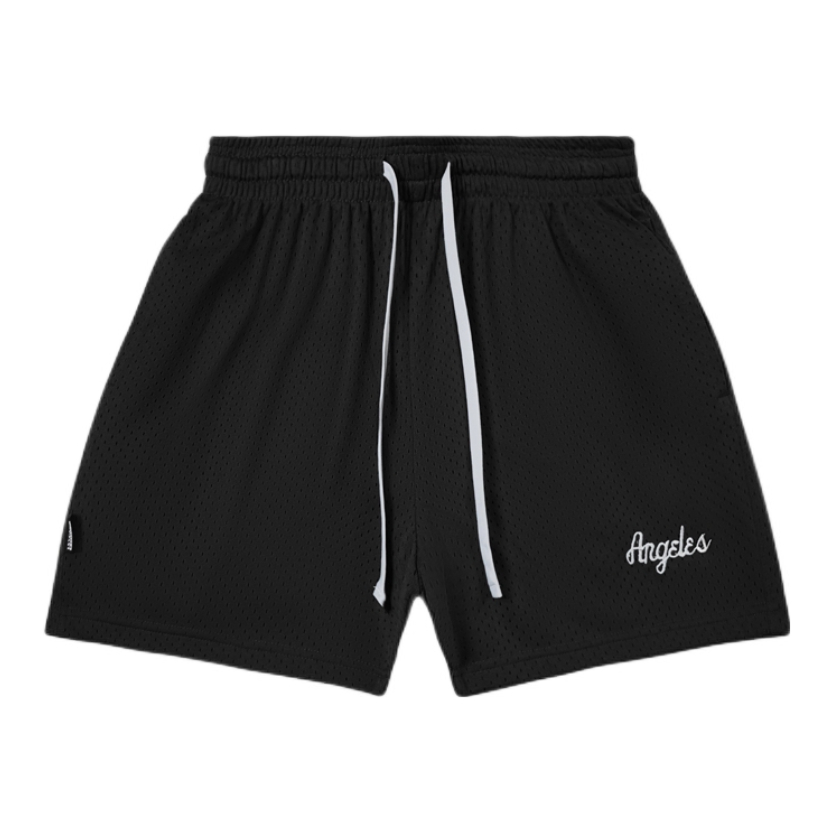推荐商品：Find Better 双层网刺绣速干运动短裤 男女同款 PT3331 黑