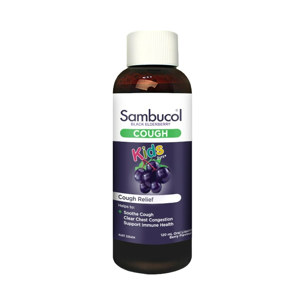 推荐商品：善倍康/Sambucol 澳洲进口黑接骨木儿童润喉糖浆舒缓咽喉不适平咳提高免疫力补锌