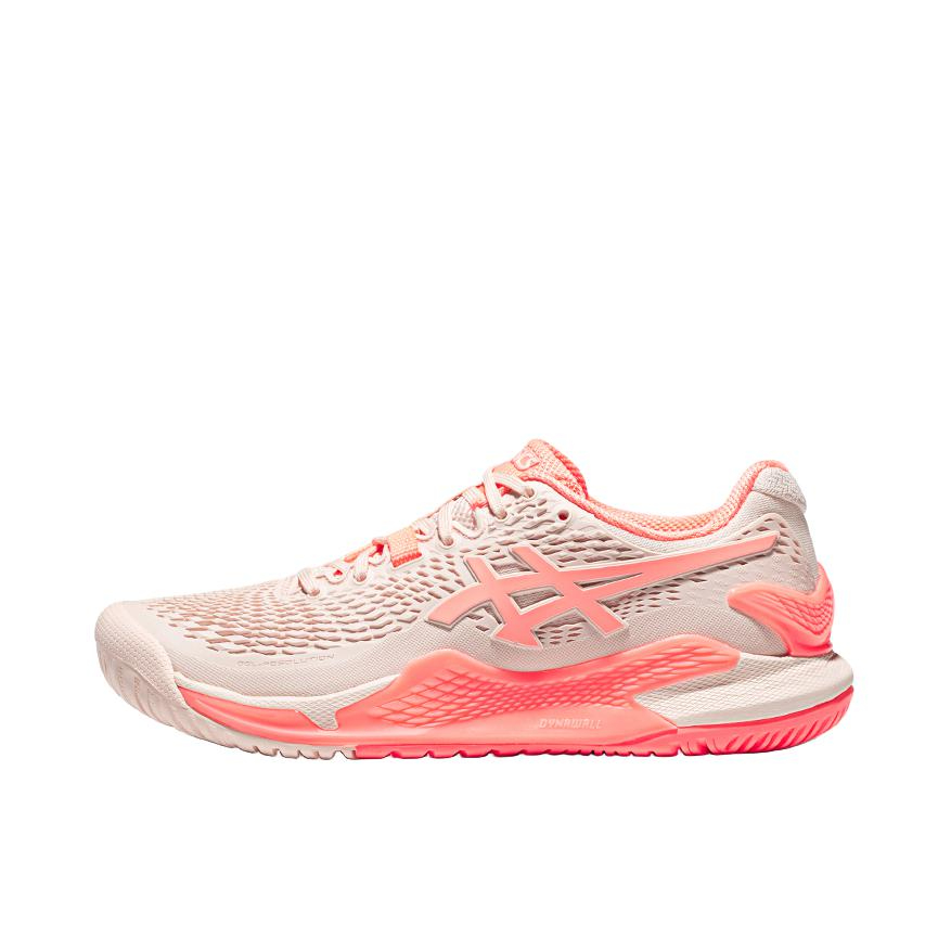 推荐商品：Asics/亚瑟士 Gel-Resolution 9 网面透气 防滑缓冲 稳定型 网球鞋 女款/粉色