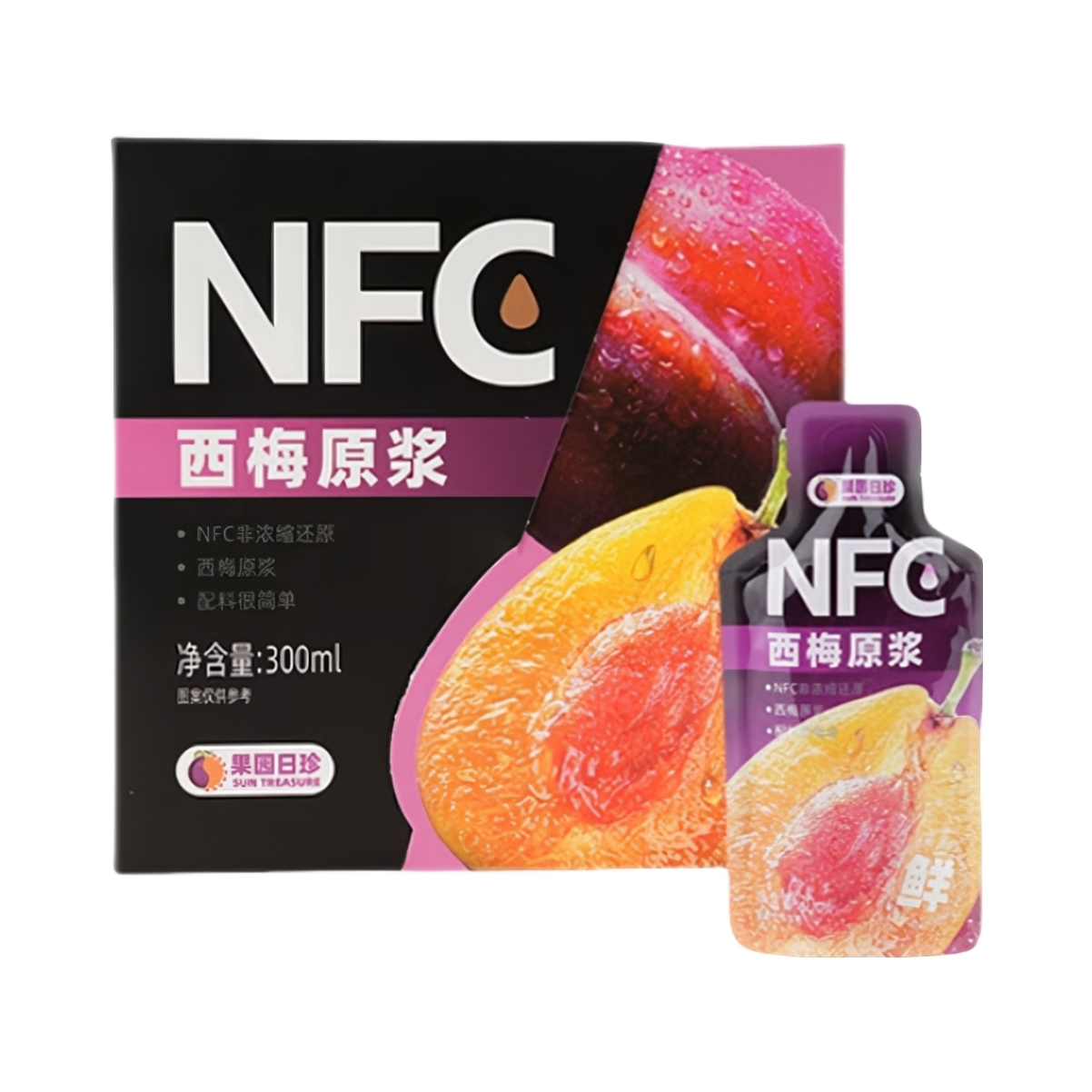 推荐商品：果园日珍 NFC西梅原浆 盒装